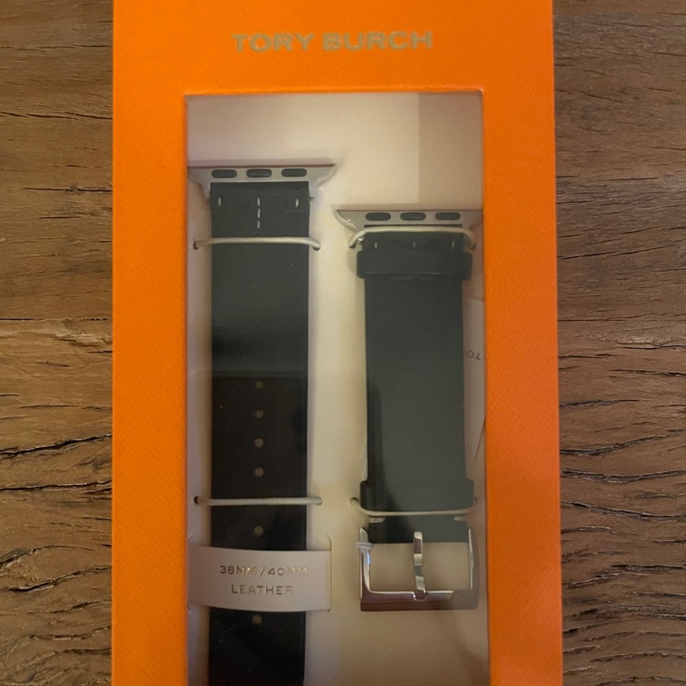 Tory Burch leather Apple Watch band